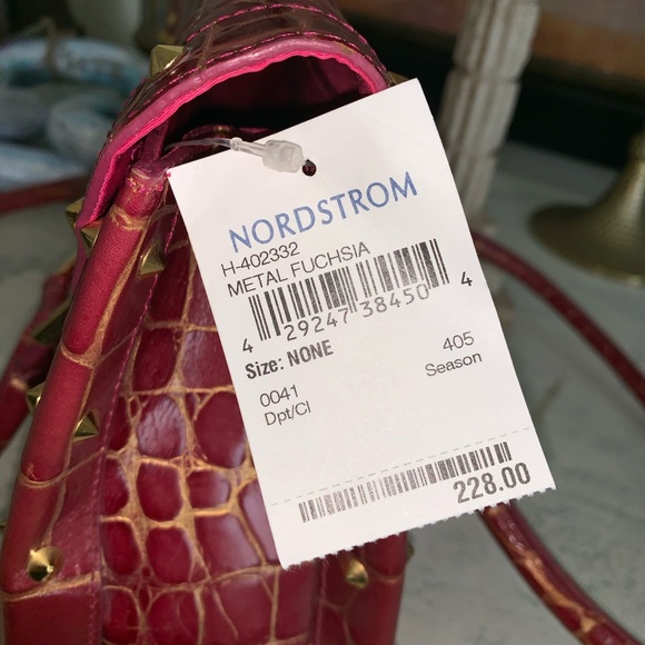 Nwt Nordstrom fuchsia hard bag🌹 - Picture 8 of 9